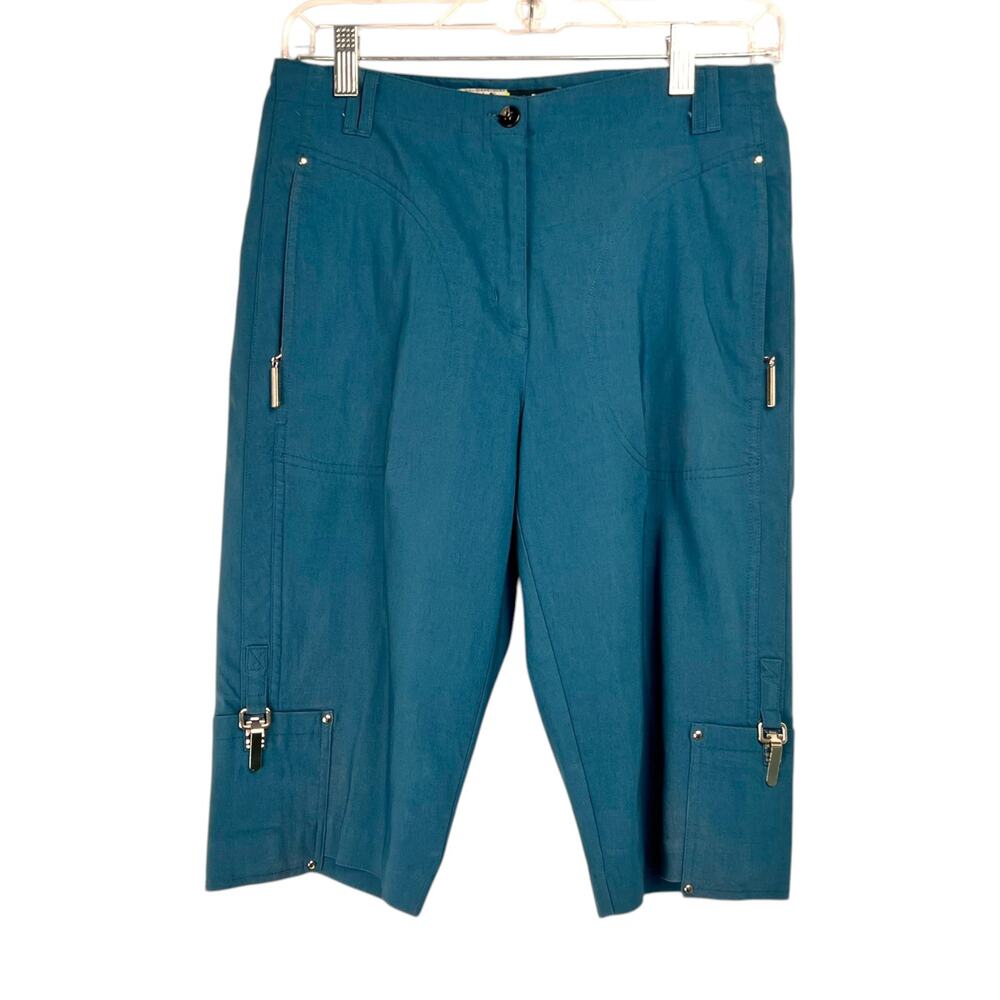 Jamie Sadock Women's Size 4 Knee Capri / Bermuda Golf Performance Shorts Teal